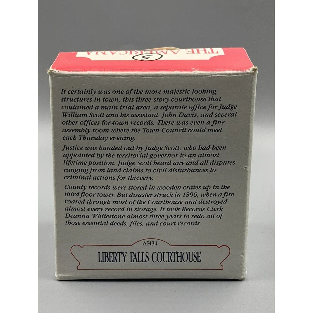 The Americana Collection -Liberty Falls -‎ Liberty Falls Courthouse - AH34